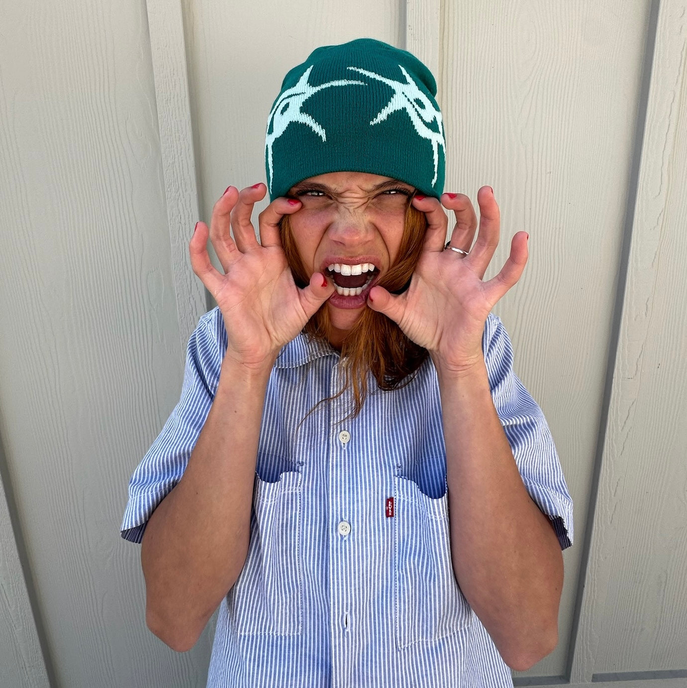 TEAL BEANIE